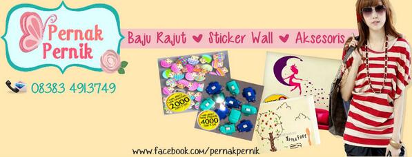 Onter94's tweet image. facebook.com/pernakpernikmu…
#StickerWall #BajuRajut #GrosirAksesoris
#PernakPernik #PernakPernikMurah #Unik #Bross