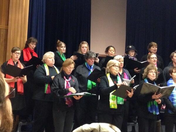 PrideChorus's tweet photo. We were honored to perform at the World Aids Day event today. http://t.co/Wr7oa0Tq6i