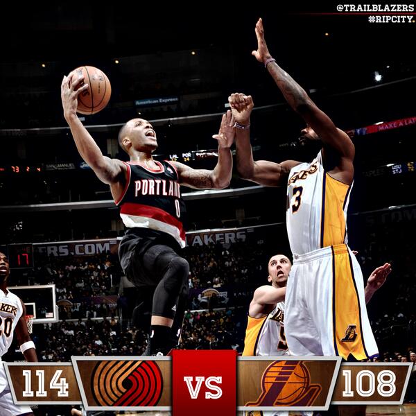 trailblazers's tweet photo. 14-3! #FeelsGood #RipCity http://t.co/W6s1vtZuT6
