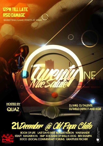 21MicSalute's tweet photo. #21MicSalute Official poster for 2013 21 December Endayeni Shops(Old Papa chillos) Come through! http://t.co/3vFEYIPnBL