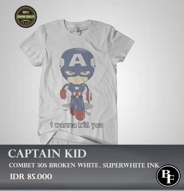 butterfly_ind's tweet photo. ready stock tshirt captain kid idr85k http://t.co/k9chvMjhC6