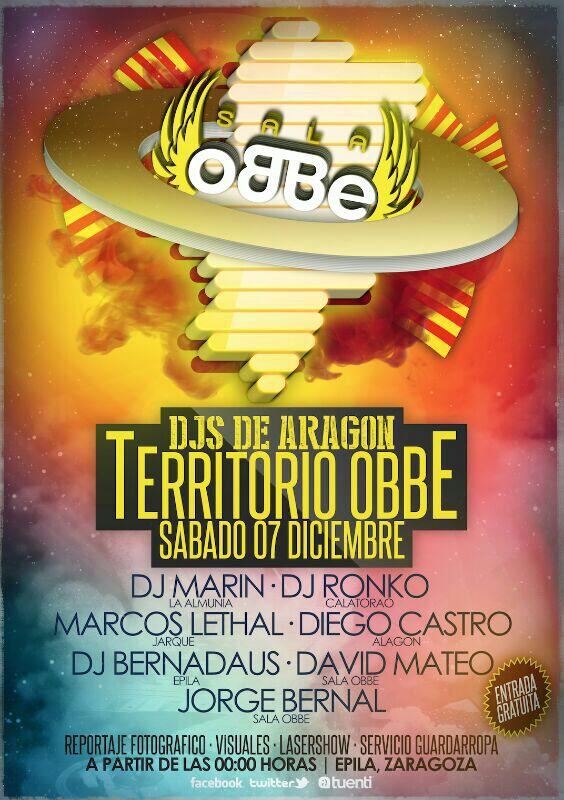 djdavidmateo's tweet photo. Y para rematar,el sabado... una nueva fiesta enfocada a que djs de Aragon pasen por nuestra cabina. "TERRITORIO OBBE" http://t.co/IXe5ggdbRy