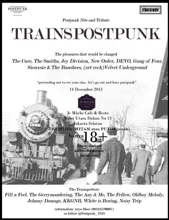 KaosMukee's tweet photo. !!! RT @gost_funy: Ayo mari Ramai kan @postpunk_ind .. ada @thefellowmusic loh.. info, sila cek poster.. http://t.co/E1p46j3KDL