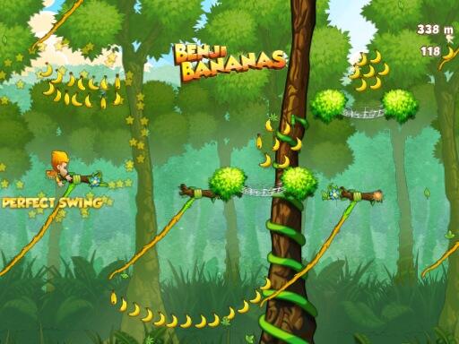 HeinenMaike's tweet photo. I made an awesome score in @BenjiBananas, 340 meters in the jungle!  http://t.co/Gj1dLhR4BB http://t.co/SW85lV6wxn