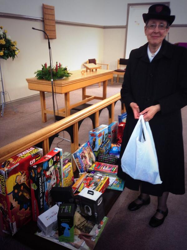 Christmas is for sharing. Toy collection for Salvation Army @ NP Methodist Church. #ChristmasIs