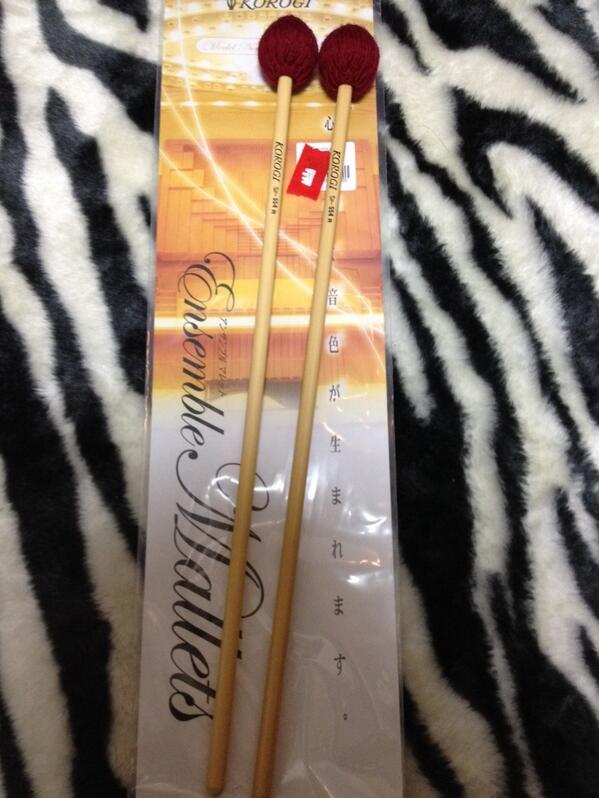 b39p's tweet photo. そういえば、新しいスティックケース買った時に、一緒に鍵盤マレット買った。
初めてマレットとか買った。 http://t.co/BtQFJPySqr