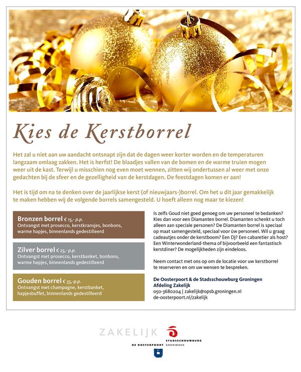Komen jullie met kerst gezellig bij ons borrelen?