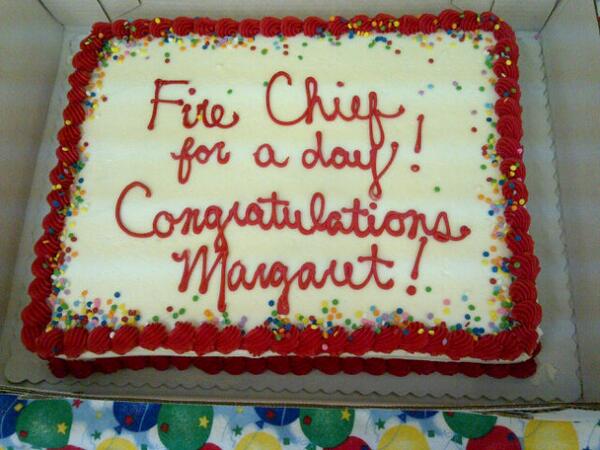 CityFredFire's tweet image. #FFD congratulations to Margaret at Garden Creek school. #firemarshals #firechief for a day!