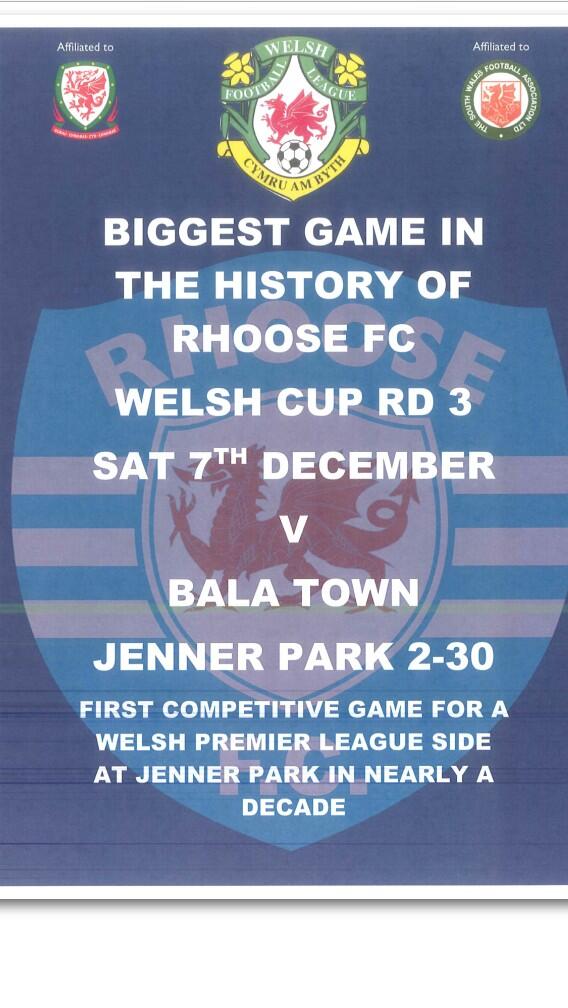 RhooseAFC's tweet image. Big Game this weekend vs @BalaTownFC