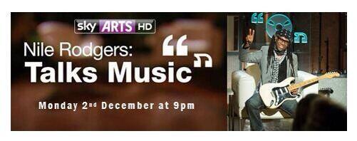 Tonight @nilerodgers #talksmusic with @malcolmgerrie at 9pm on @SkyArts
