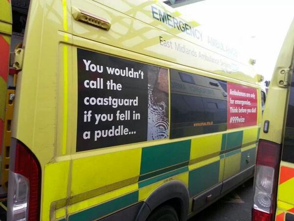 Undercover_Para's tweet photo. That's putting it politely! Well done EMAS. http://t.co/ezX8Pd3ONZ