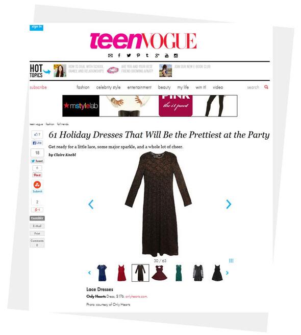 OnlyHeartsRoma's tweet photo. siamo su @TeenVogue con lo scintillante copper lace evening dress! http://t.co/AJGf6o2LXn