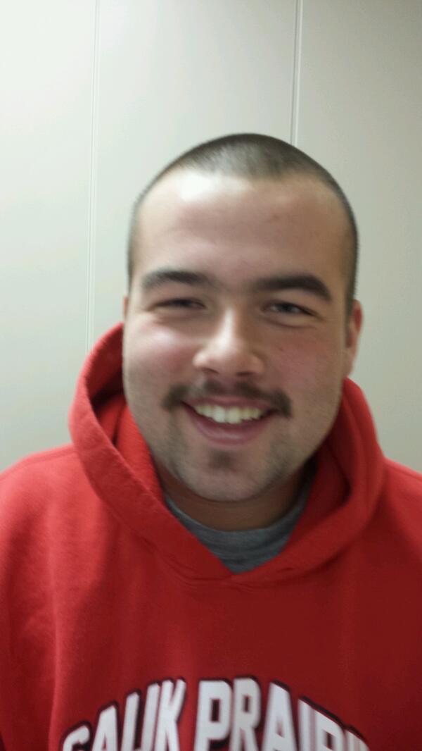 FIENTAST1C's tweet photo. For every 50 retweets, @jeremysauer33 has to keep the stache for one week longer. 50 RT = 1 week. RETWEET THIS!!! http://t.co/O0d76XLhqW
