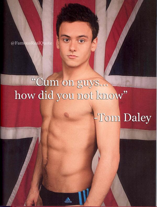 FamousRealQuote's tweet image. Tom Daley