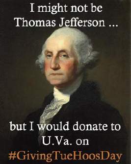 HoosNetwork's tweet photo. Remember to give thanks and give back to #UVA tomorrow on #GivingTueHoosDay. You're in good company. #HoosGiveBack http://t.co/BUZFt71Cdz