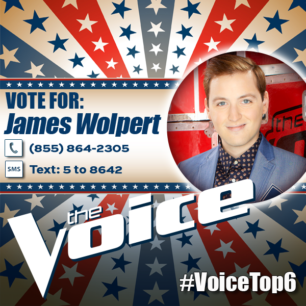 NBCTheVoice's tweet image. Would you do anything for @JamesPWolpert? All you have to do is vote: nbc.com/unlimited/vote #VoiceTop6