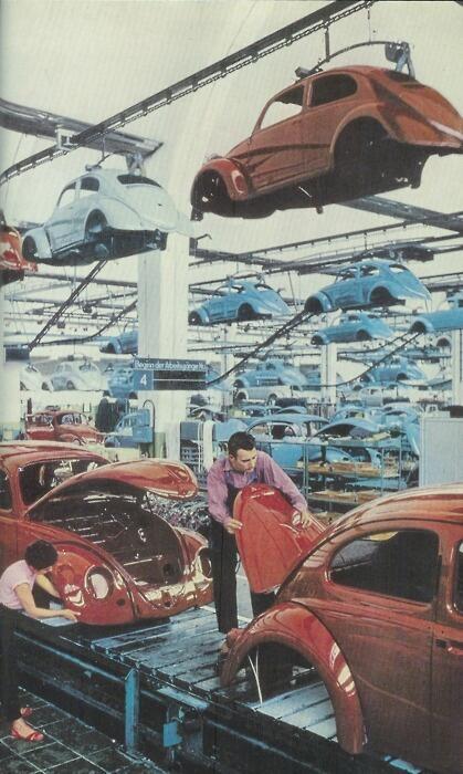 HistoryInPics's tweet image. Volkswagen factory in Germany, 1959