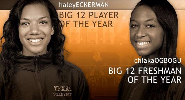 TexasVolleyball's tweet photo. Postseason honors are starting to roll in ... http://t.co/UxYKBczoO7