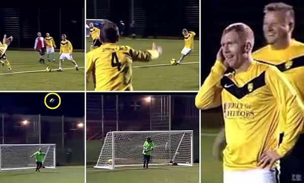 Having Paul Scholes in your 6-a-side team and him scoring from halfway? That's just unfair. bit.ly/1gzP5Eo