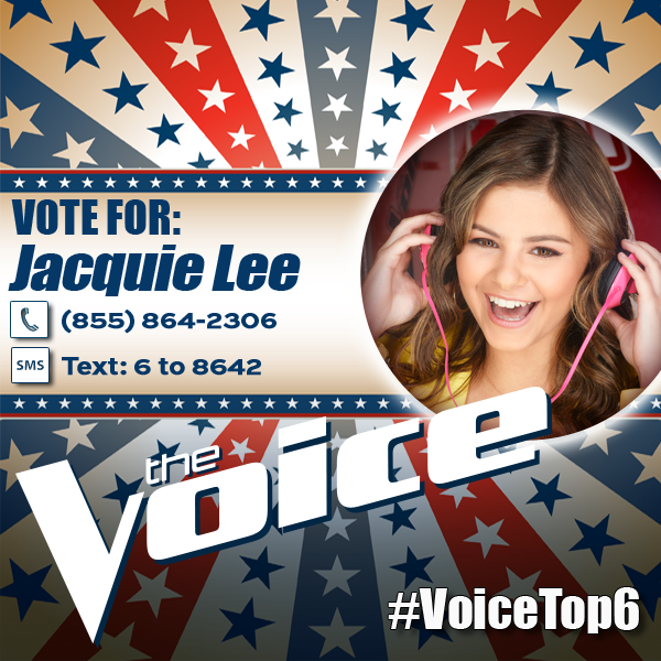 WOW! RT <a href="/NBCTheVoice/">The Voice</a>: Retweet if you’re voting for <a href="/jacquieleemusic/">jac</a>! nbc.com/unlimited/vote #VoiceTop6