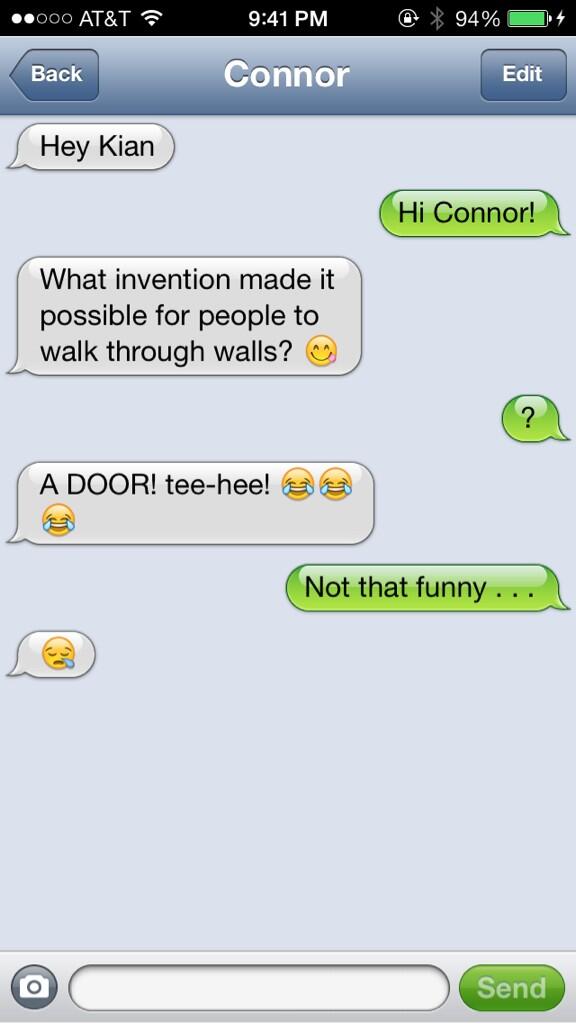 O2LTexts's tweet image. Such a funny guy..