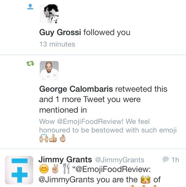 EMOJI FOOD REVIEW tweet media