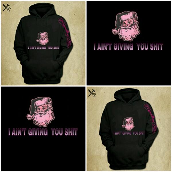 kamillionco's tweet photo. pick up your Kamillion Co. Bad Santa Hoodies. Join KamillionCo. Get Discounts and updates on upcoming apparel. http://t.co/cTzru00SAq