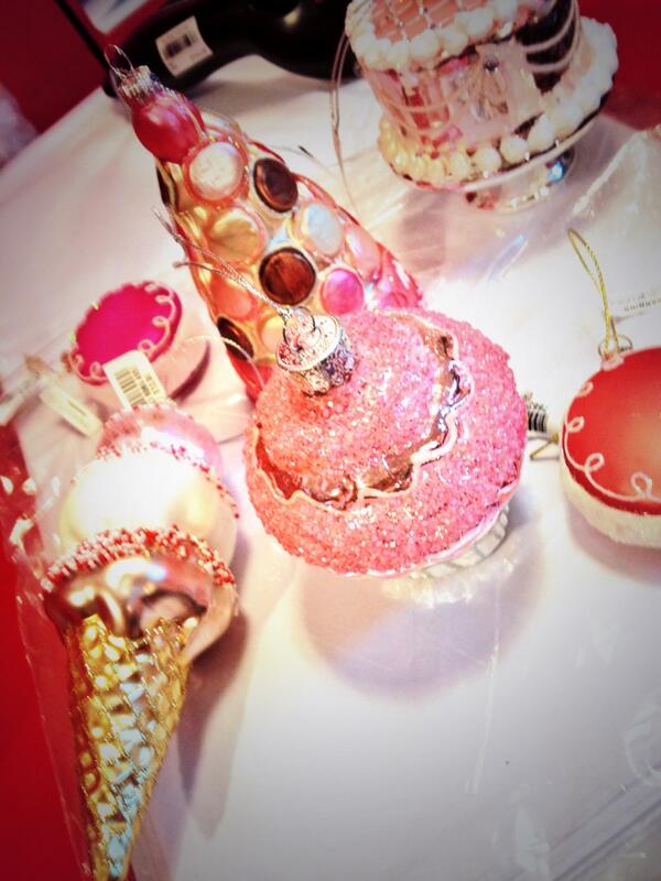 tarajglick's tweet photo. Love these ornaments I found @Macys ! Perfect for my pastry tree http://t.co/89fYaaiQJt