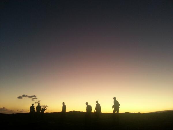 HawaiiLava's tweet photo. #Magical #night to #hike on a #lava flow!! See #oldhawaii with us. #aloha #hawaii #sunset #bigisland #adventure #tour http://t.co/lq6yGgFUpv