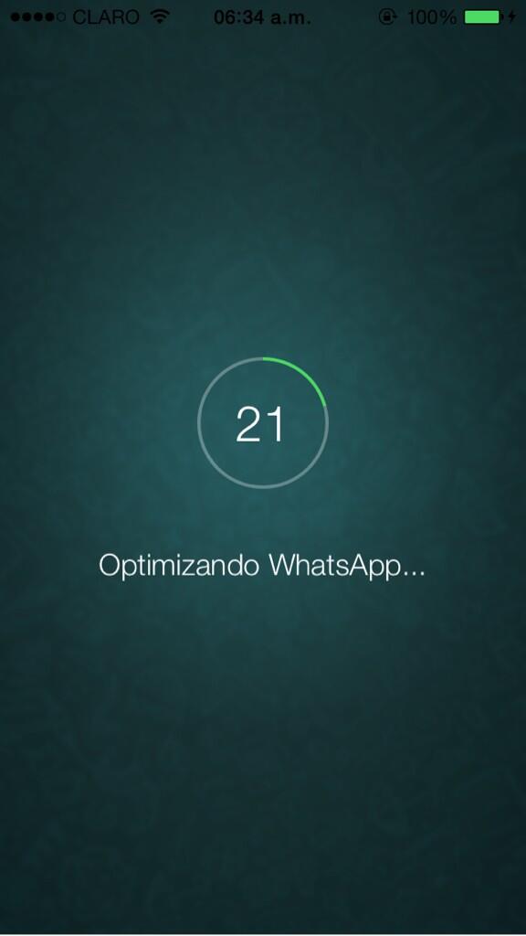 ChrisEscobar's tweet image. Whatsapp se actualiza para #iOS con optimizador al #iO7