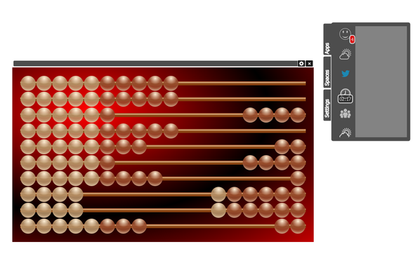 rajmahendrar's tweet image. JavaFX Abacus_6_Styled example of @mittie running as widget on #ewidgetfx #javafx @java #javafx8 @carldea #widgetfx