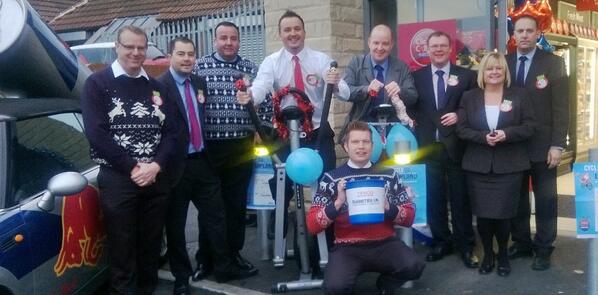 Area10 team getting involved with the cycle to lapland at <a href="/Rawmarsh2013/">Rawmarsh Express</a>.. <a href="/LloydEdwards/">Lloyd Edwards</a> <a href="/TescoTwinkle/">Tesco Twinkle</a> <a href="/DiabetesUK/">Diabetes UK</a>