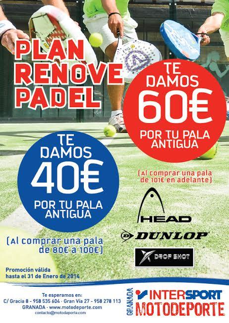 PLAN RENOVE PALAS DE PÁDEL EN Intersport Motodeporte Granada