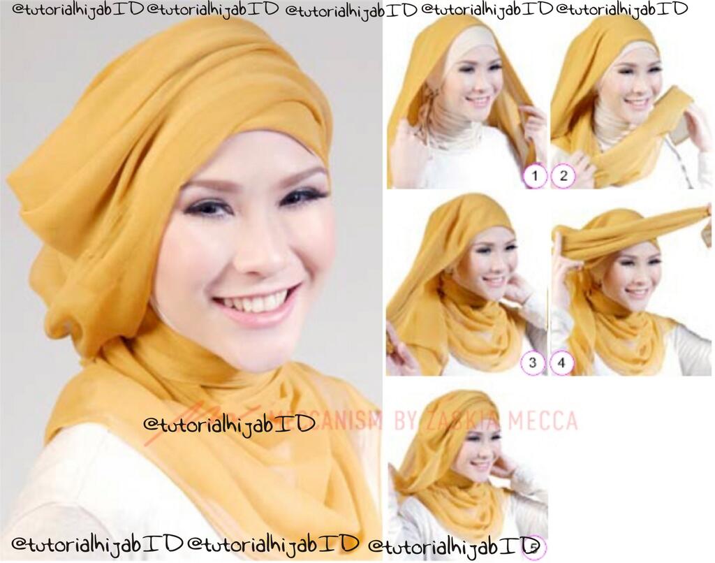 Gambar Meilynda Suharto Twitter Tutorial Hijab Paris Turban Simple