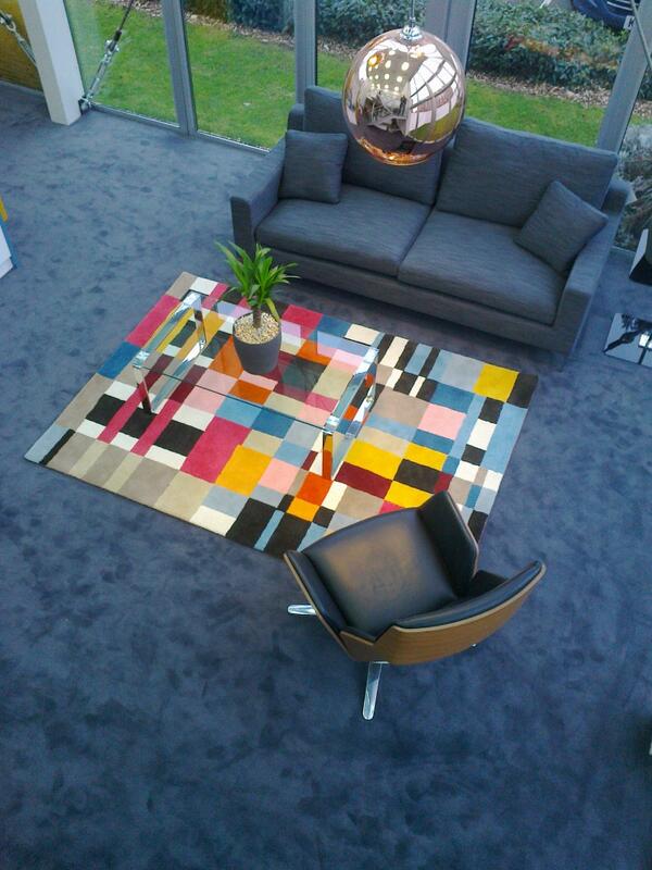 Ground floor of Sales &amp; Marketing Suite fitting Palmera Plus from JHS Carpets.