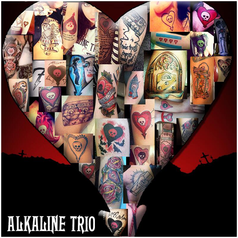 Alkaline Trio on X: "We want to see your @Alkaline_Trio tattoos!! Share your TRIO ink now using #ALK3INK to get added to our gallery. http://t.co/1savx3tJkV" / X