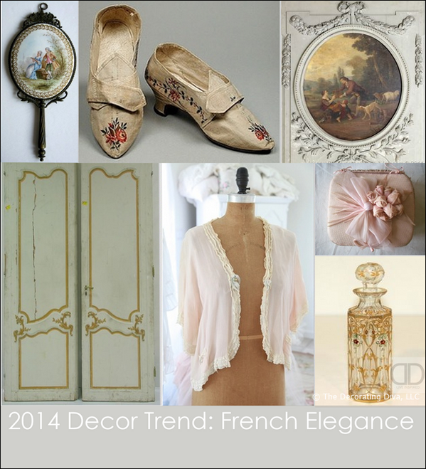 2014 Home Decor Direction: TREND #2: ROMANTIC &amp; ELEGANT STYLE INSPIRED BY FRENCH ANTIQUES buff.ly/1bq3Bxh