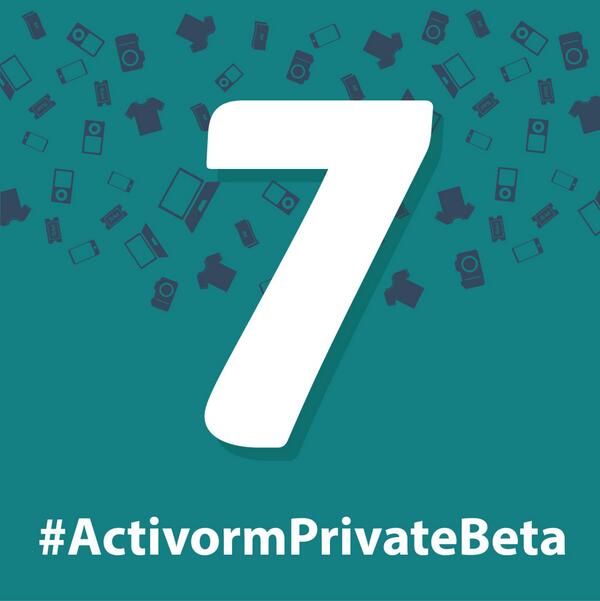 7 days count down to #ActivormPrivateBeta have you booked your invitation? <a href="/Activorm/">Activorm</a>
