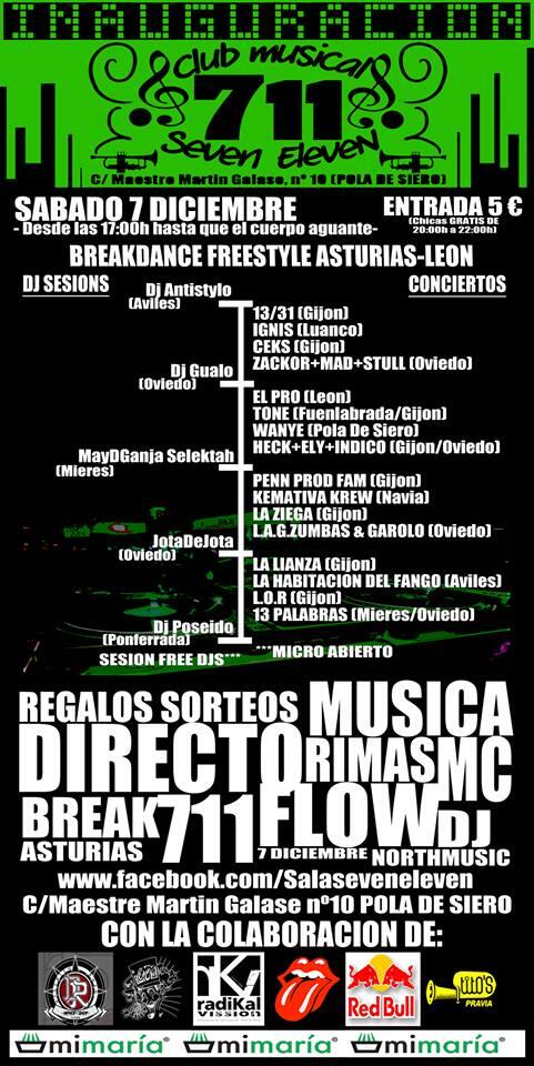 SalaSevenEleven's tweet photo. FALTAN 4 DIAS!!! PARA LA INAGURACION DE LA SALA!! CON CARTELAZO!! 16 GRUPOS! 5 DJS!!! FIESTAKA http://t.co/qbw7Bfpkd5
