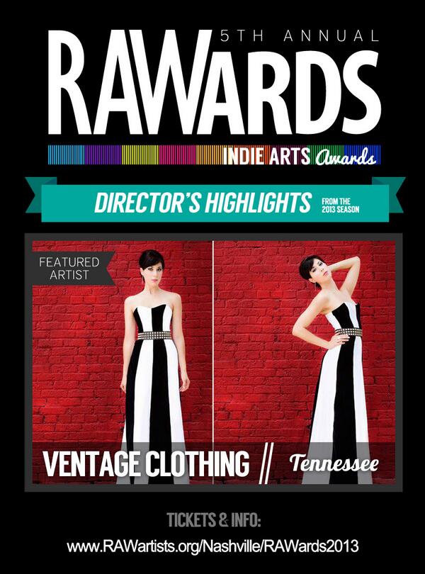Meet Tennessee RAWards Director's Highlight <a href="/VentageClothing/">Ventage Clothing</a> rawartists.org/meggiemonstre