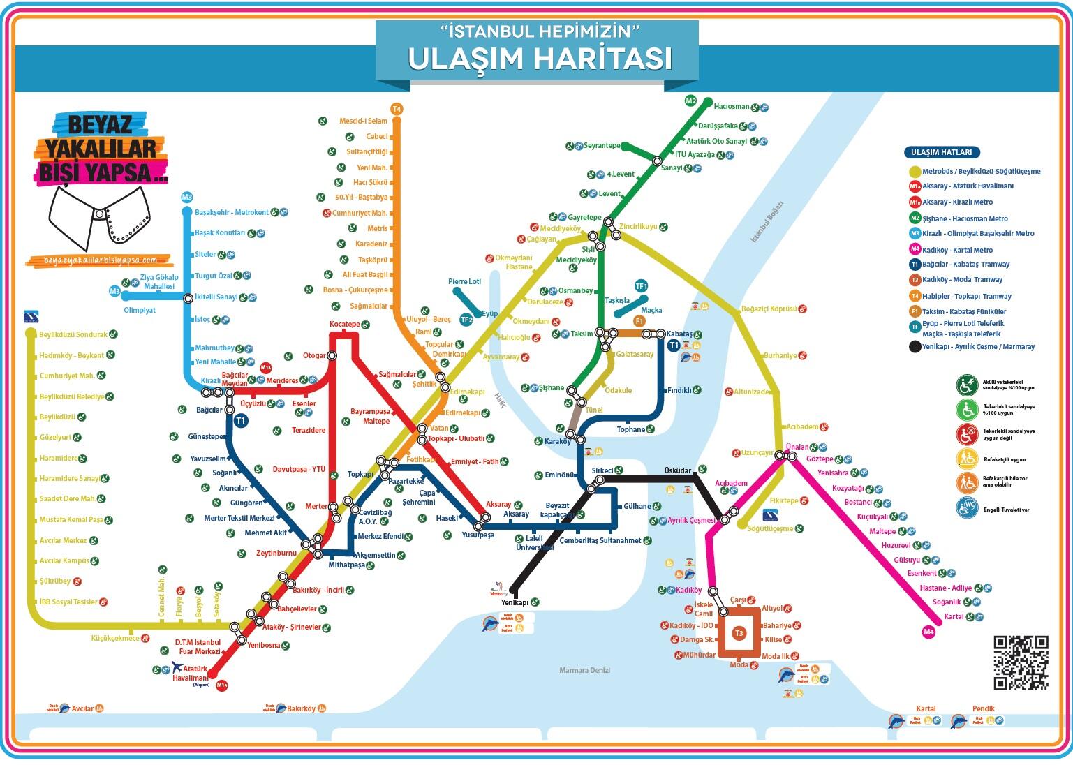 схема метро стамбула