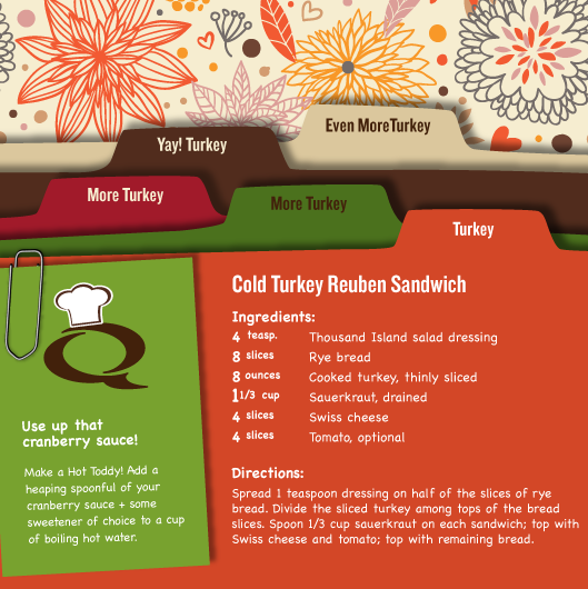 Turkey leftovers? Too much cranberry? We've got you covered. #sumterquiznos
