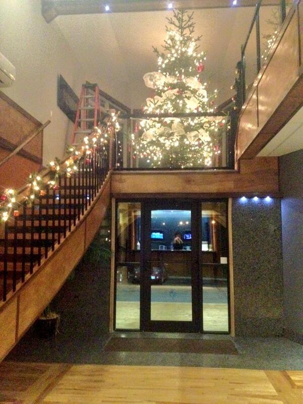It's starting to look a lot like the holidays! #lobby #Christmas #christmastree #lights #mostwonderfultimeoftheyear