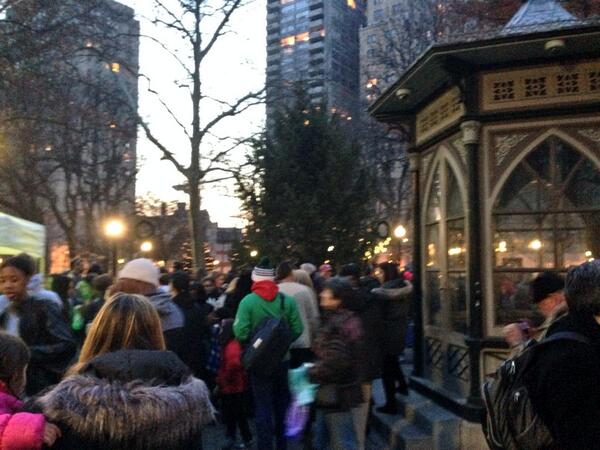 Another great night for a tree lighting! <a href="/rittenhouse/">Rittenhouse Square</a> Square! <a href="/katebilo/">Kate Bilo CBS3</a> and I will be there Live on CBS 3 @ 5 &amp; 6pm.