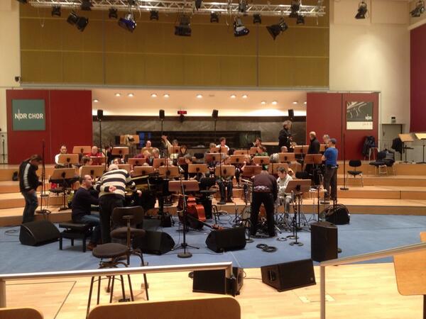 heirikaen's tweet photo. Hamburg rehearsing with Elise Caron ,jc cholet .m PAPAUX and the choir from NDR for 3 shows in Hamburg! All sold out http://t.co/imnPZ8SENf