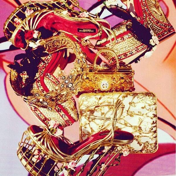 dolcegabbana's tweet photo. Amazing mosaics and filigree triumph on Elle China. #dgaccessories #dolcegabbana http://t.co/a5RFGz72PL