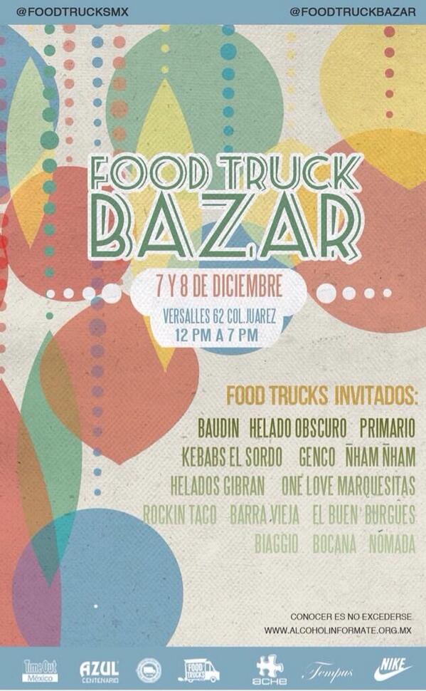 <a href="/GarnachaDF/">Garnacha DF</a> Ya es oficial! Estaremos en el <a href="/FoodTruckBazar/">Food Truck Bazar</a>! Te esperamos a ti y a todos tus followers ! 👍😉