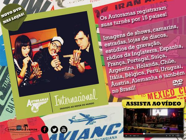 CoqueiroVerde's tweet photo. DVD dos @autoramas já nas lojas! #AutoramasInternacional http://t.co/tKnbT0Setn
