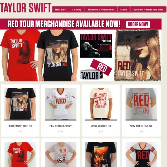 taylor swift red tour shirt