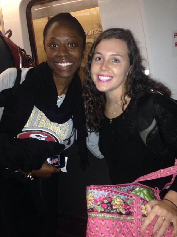 LynnSanA's tweet photo. SC loves the Lattimores! So happy to meet @MarcusLattimore's sister! #gococks #gorebs #go49ers http://t.co/z8uZjmqXk6